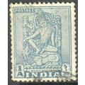 India 1949 - SG 333 - 1a blue - Bodhisattva - u...