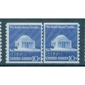 1520 10c Jefferson Memorial Fine MNH CLP B0855
