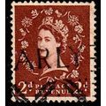 Great Britain 1955 Queen Elizabeth II 2d Used S...