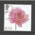 Great Britain 2023 Flowers: Rose 1st class, used.