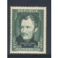 AUSTRIA 1952 BIRTH ANNIV NIKOLAUS LENAU MNH see...