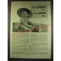 1938 Metropolitan Life Insurance Ad - Sun Light - yes Sun Heat - No