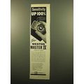 1960 Weston Master IV Exposure Meter Ad - Sensitivity