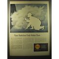 1949 Shell Oil Ad - Paper Hawkshaw finds hidden clues