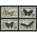 Central African Rep. Butterflies 4v 1960 MNH SG...