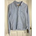 Hollister Shirt Mens X-Large Blue Collared Butt...