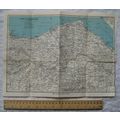 Vintage: Ward Lock & Co map - Flint to Colwyn Bay