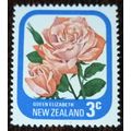 New Zealand 1975 Garden Roses 3c Queen Elizabet...