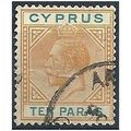 Cyprus 1912 SG74 10 Paras Orange & Green Fine Used