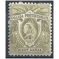 Uganda 1898 SG89 8a Pale Olive Mounted Mint .