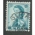 FIJ 1954 1d 'QUEEN ELIZABETH II (TURQUOISE) ' F...