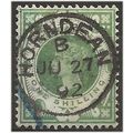 1887 SG211 1/- Green Very Fine Used HORNDEAN CD...