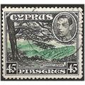 Cyprus 1938 SG161 45pi Green & Black Fine Used ...