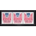 CVP33 36c Shield Very Fine MNH Strip of 3 PA5338