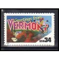 3605 34c Vermont Fine MNH V2847