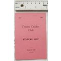 1984 Trinity Cricket Club Fixture List, South L...