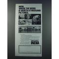 1981 India Tourism Ad - Word is Worth Pictures