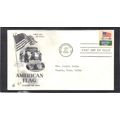 FDC Art Craft 1338 6c Flag (Cachet-Typed/A) CV4...