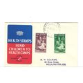 NEW ZEALAND 1950 HEALTH FDC WELLINGTON RAILWAY PMK