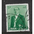 LEBANON 1960 5p GREEN PRESIDENT CHEHAB SG 656 F...