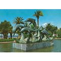 Almeria Dolphin Fish Statue Monument Spanish Po...