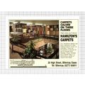 Hamilton's Carpets Billericay Essex Advert - 19...