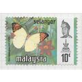 SELANGOR MALAYA 1972 BUTTERFLIES 10c USED