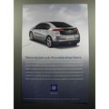 2009 GM Chevy Volt Car Advertisement - Not just...