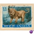 India 1963 - SG 476 - Indian Lion 1r - used