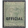 Jamaica 1891 O3 1/2d Green Official Mounted Min...