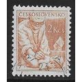 Mi 852: 2 Kč orange-brown Definitive Stamp: Pro...