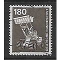 GERMANY 1975 180pf BROWN WHEEL LOADER SG 1753 M...