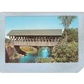 NH Andover Covered Bridge Postcard Keniston Bri...