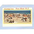 New Jersey Ocean Beach Greetings From Ocean Bea...