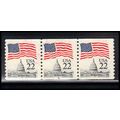 Used 2115 22c U.S. Flag Fine PNC 21/3 PA2552