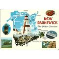 Canada NEW BRUNSWICK Map Postcard (Saint John N...