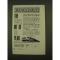1960 Eurailpass Railroad Travel Ad - The Travel...