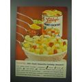 1960 Libby's Fruit Cocktail Ad - Holiday Dessert