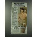 1985 Dietene Diet Shake Mix Ad - How I Lost 13 Pounds