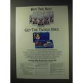 1992 Valvoline Motor Oil Ad - Buy the Bait, Get Tackle