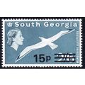 South Georgia 1971 Sg29 15p on 2/6 blue wmk 12 ...