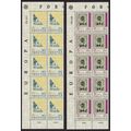 Faroe Islands 1979 SG 42-3 UMM Blocks with marg...