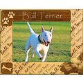 Bull Terrier Laser Engraved Wood Picture Frame ...
