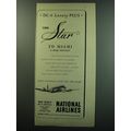 1949 National Airlines Ad - DC-6 luxury plus th...
