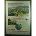 1949 Pan American Airlines Ad - Plan to roll do...