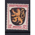 GERMANY 1945 FRENCH ZONE 12pf VALUE MINT