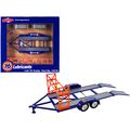 Tandem Car Trailer with Tire Rack Blue "Union 7...