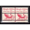 1900a 5.2c Sleigh Fine MNH Dry Gum CNP Left 2 P...