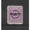 Austria.D965 30g Posthorn (Mauve).Mounted Mint....