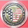 Disney Land Veterans. Challenge Coin. 1.75". 54b.